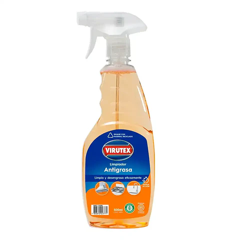 Limpiador Antigrasa Virutex 500ml: Desengrasante Biodegradable de Alta Eficacia