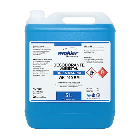 Desodorante ambiental Winkler bidón 5 L para uso profesional