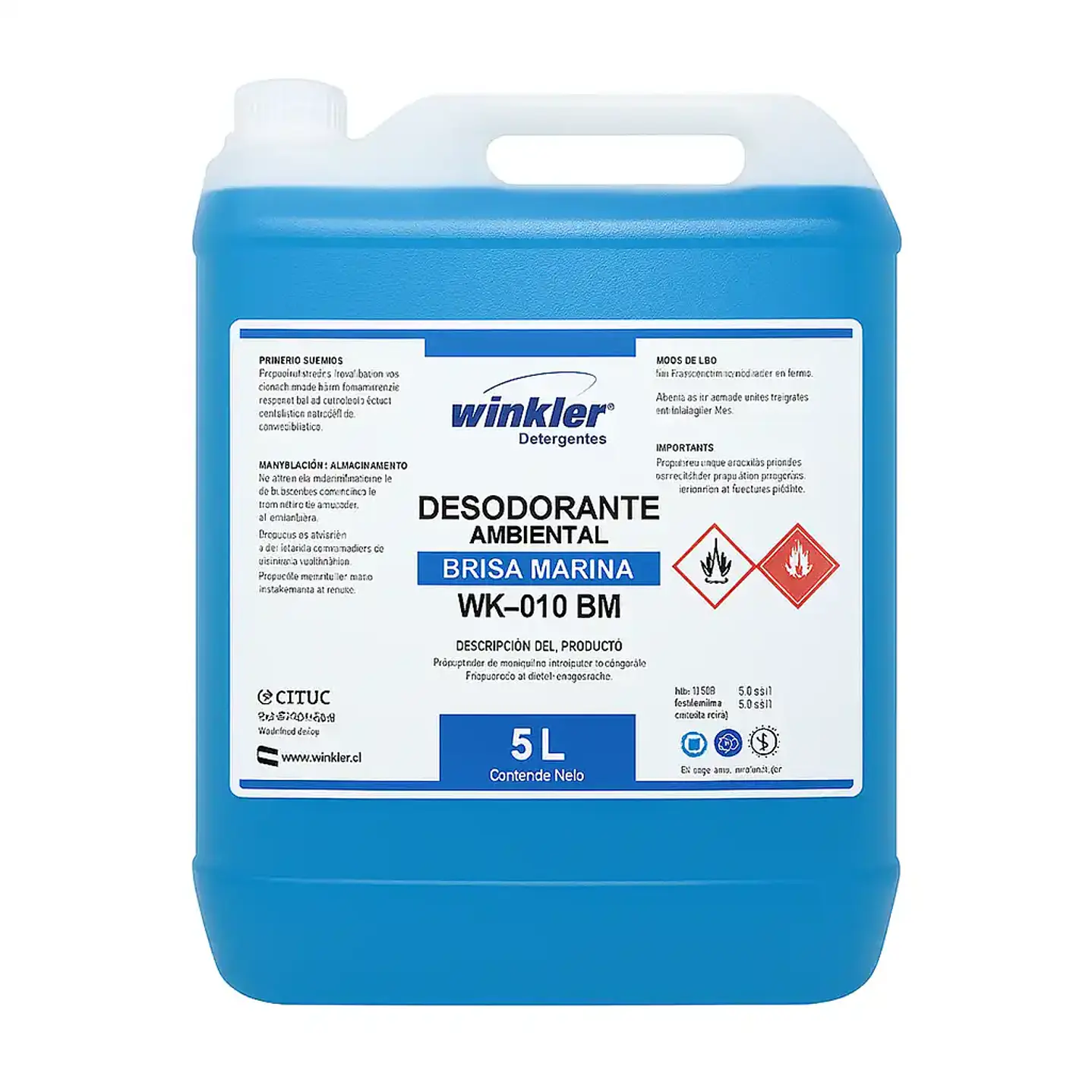 Desodorante ambiental Winkler bidón 5 L para uso profesional 1