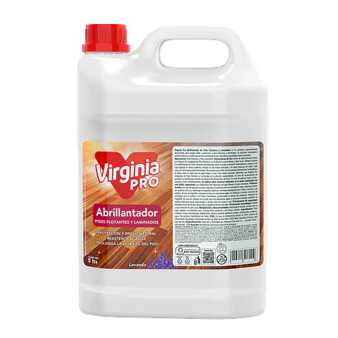 Abrillantador de Piso Flotante y Laminados Virginia 5 Lts – Lavanda