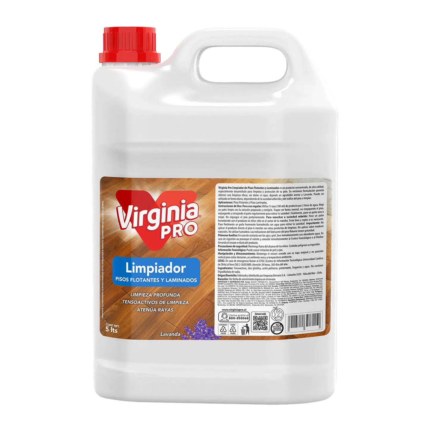 Limpiador pisos flotantes y laminados Virginia bidón 5 L para uso profesional 1