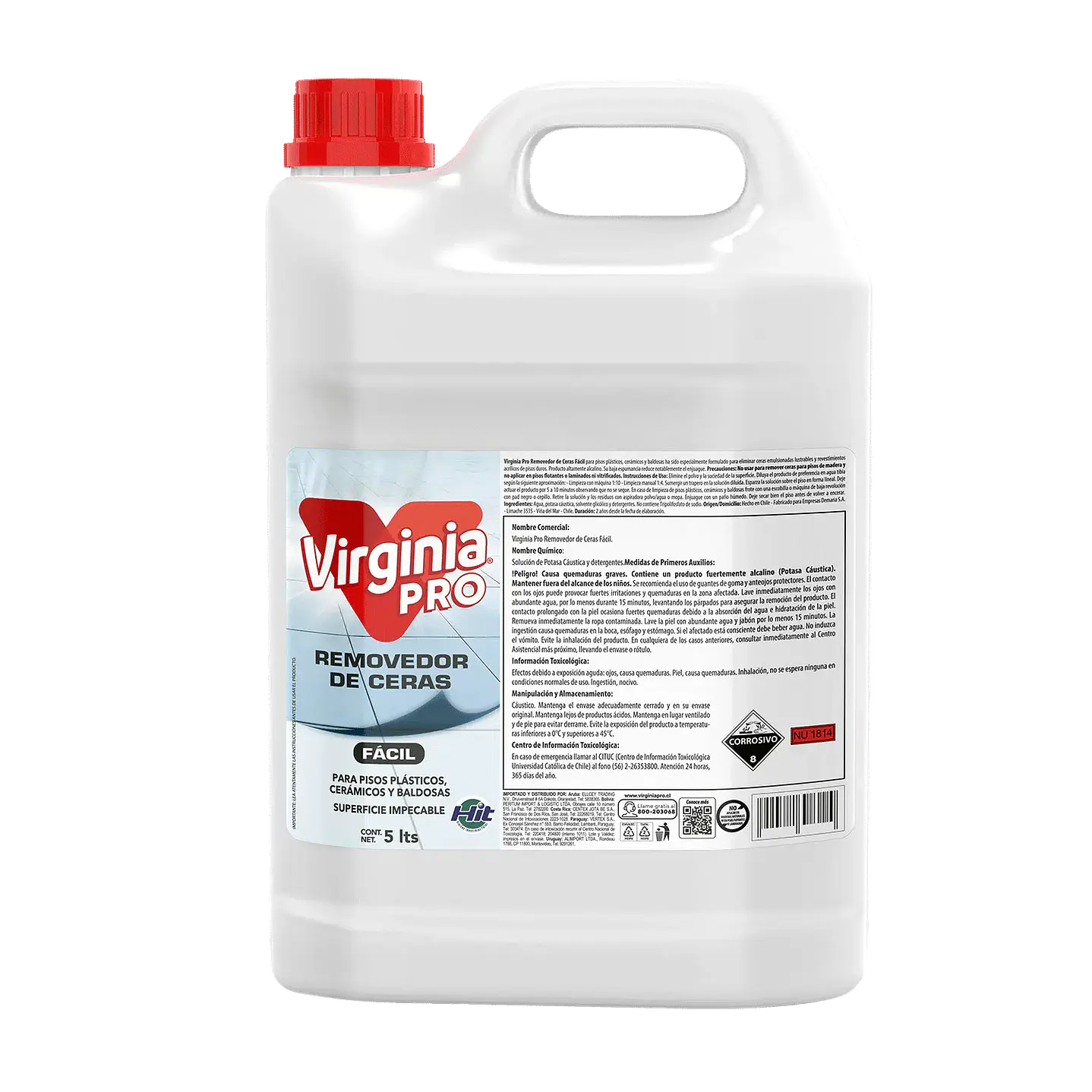 Removedor de ceras fácil Virginia bidón 5 L para uso profesional 1