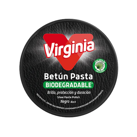 Betún pasta negro Virginia 80 ml