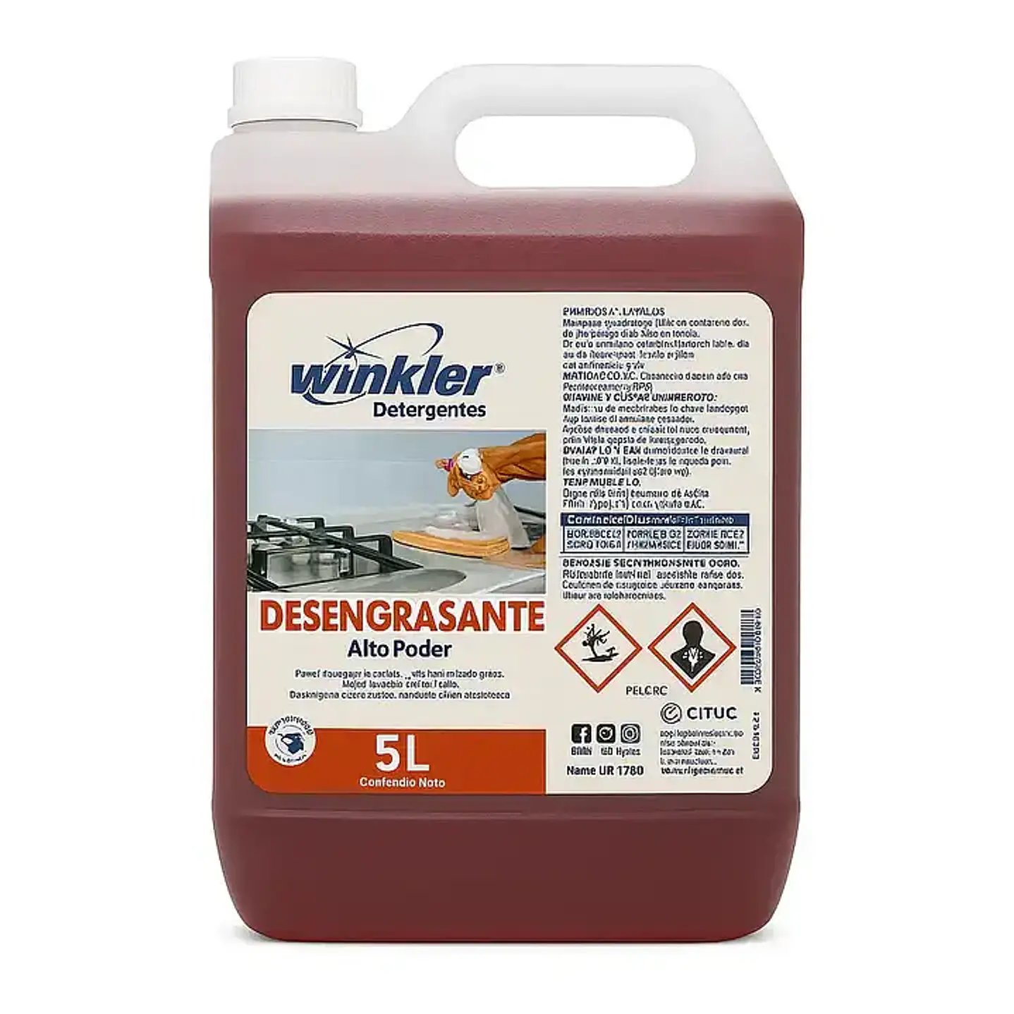Desengrasante industrial WK‑093 bidón 5 L para uso profesional 1