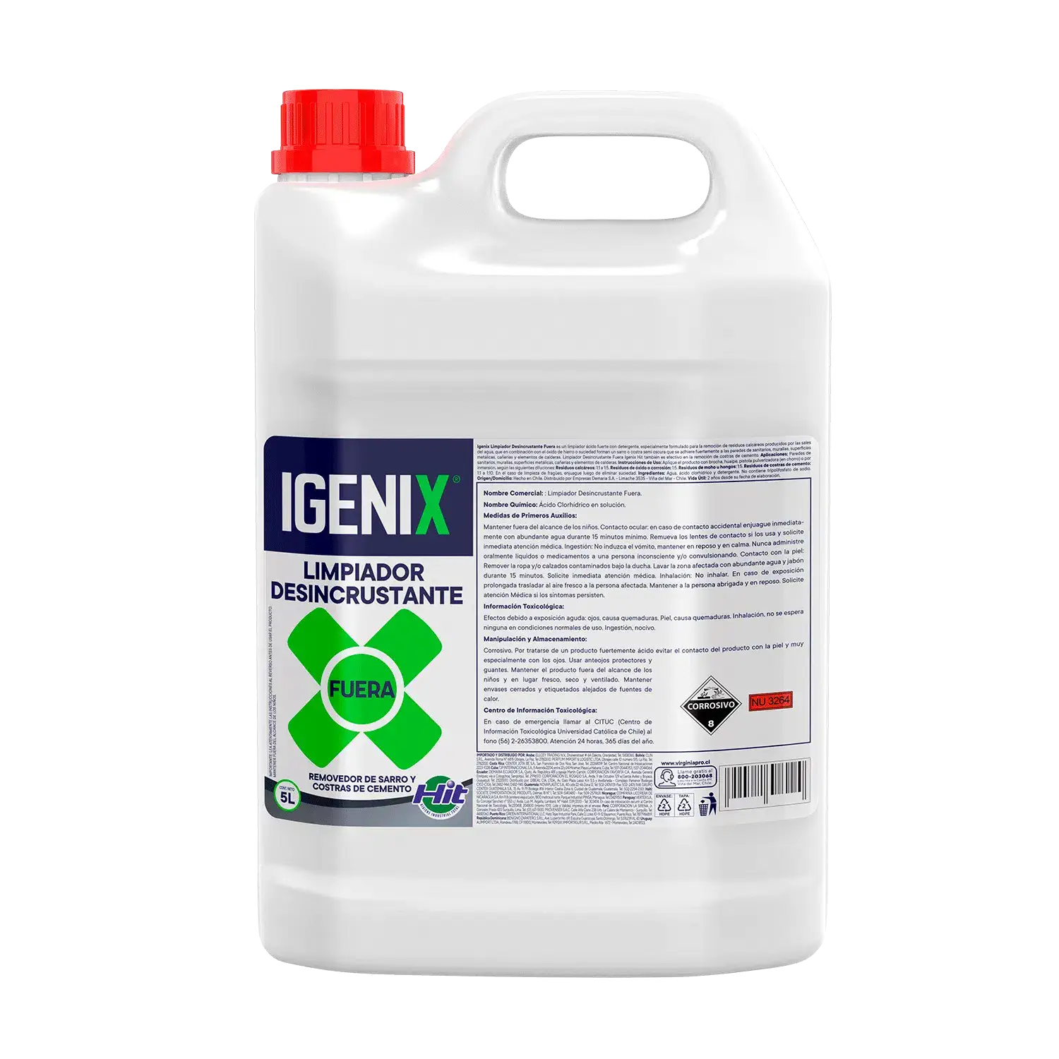 Limpiador desincrustante Igenix Fuera bidón 5 L para uso profesional