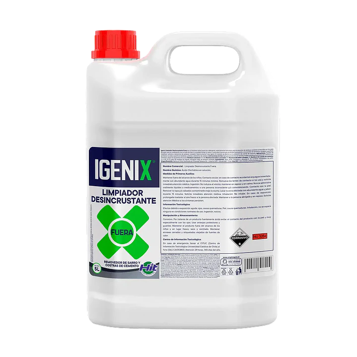 Limpiador desincrustante Igenix Fuera bidón 5 L para uso profesional 1