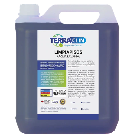 Limpiapisos Lavanda Terraclin bidón 5 L para uso profesional