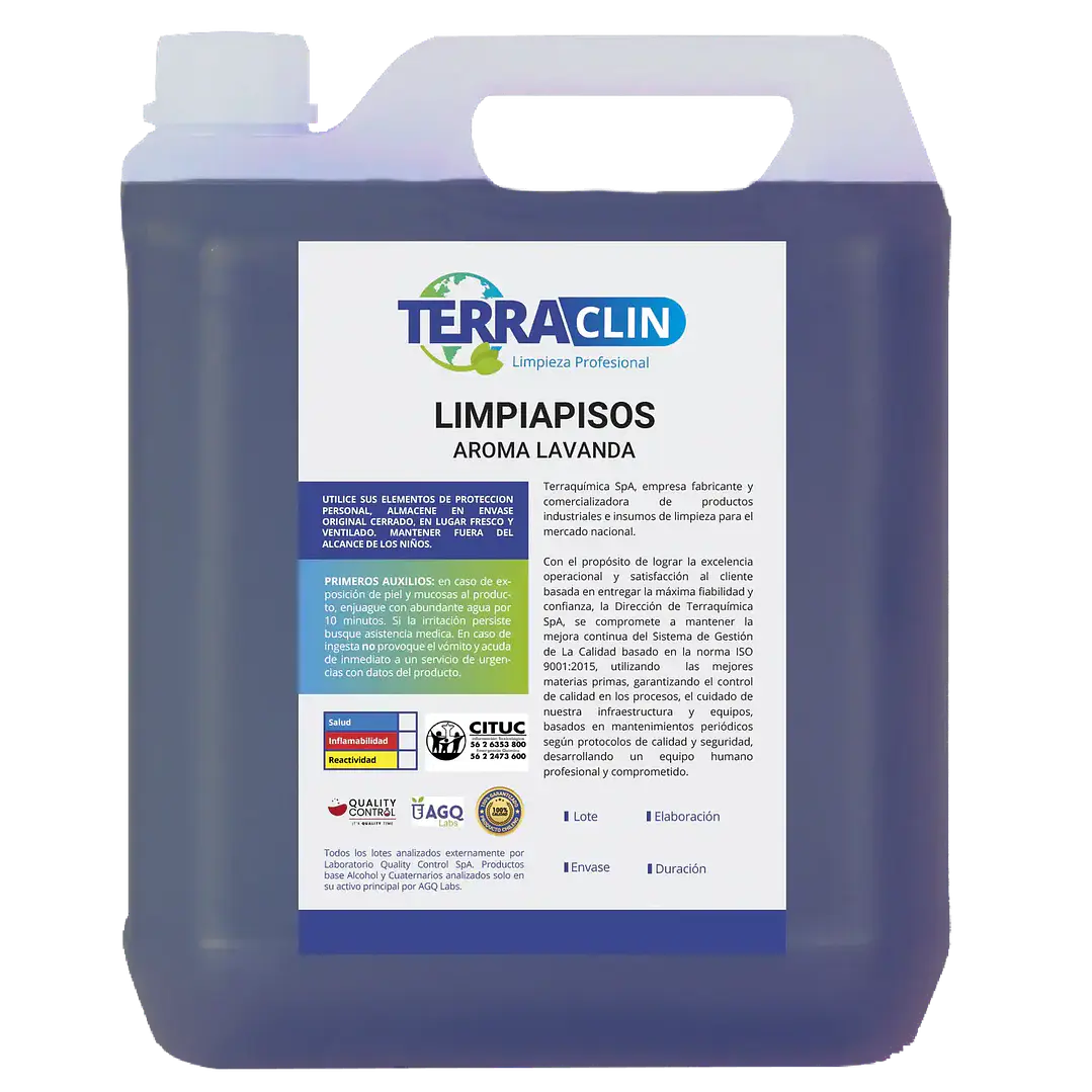 Limpiapisos Lavanda Terraclin bidón 5 L para uso profesional 1