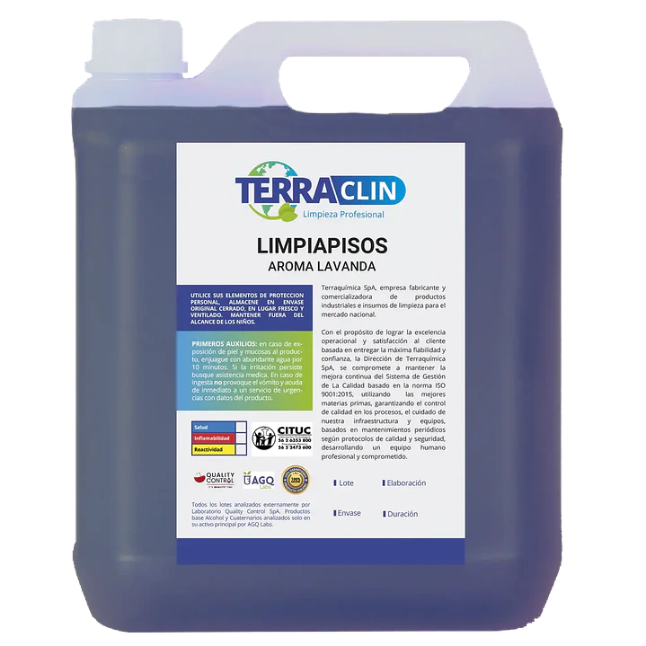 Limpiapisos Lavanda Terraclin bidón 5 L para uso profesional 1