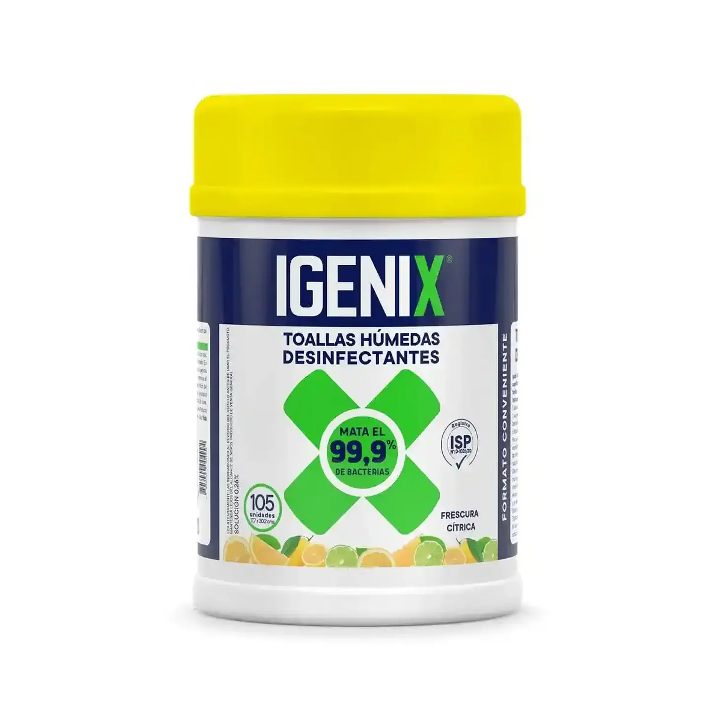 Toallas húmedas desinfectantes Igenix pack 105 un 1