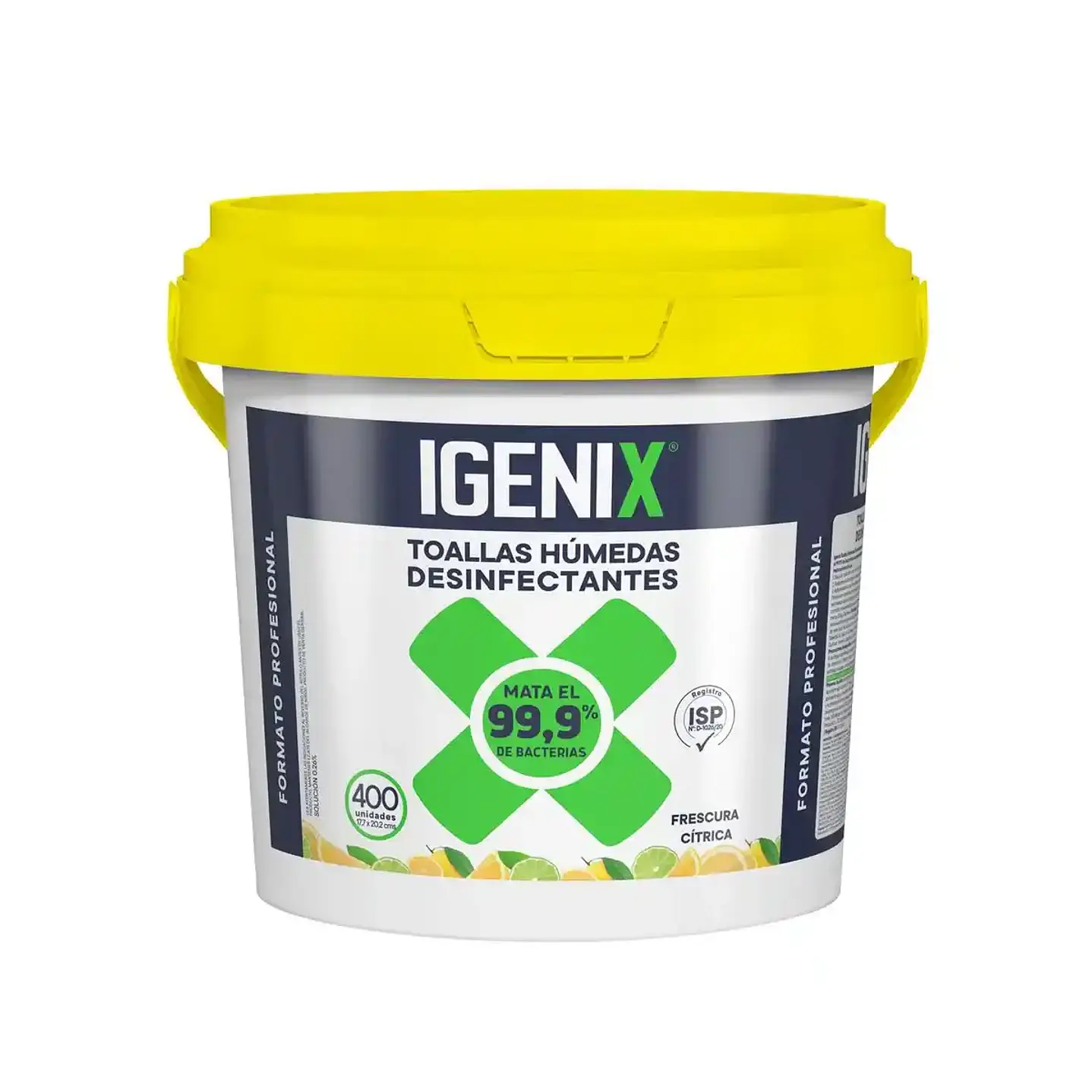 Toallas húmedas desinfectantes Igenix XL pack 400 un para uso profesional 1