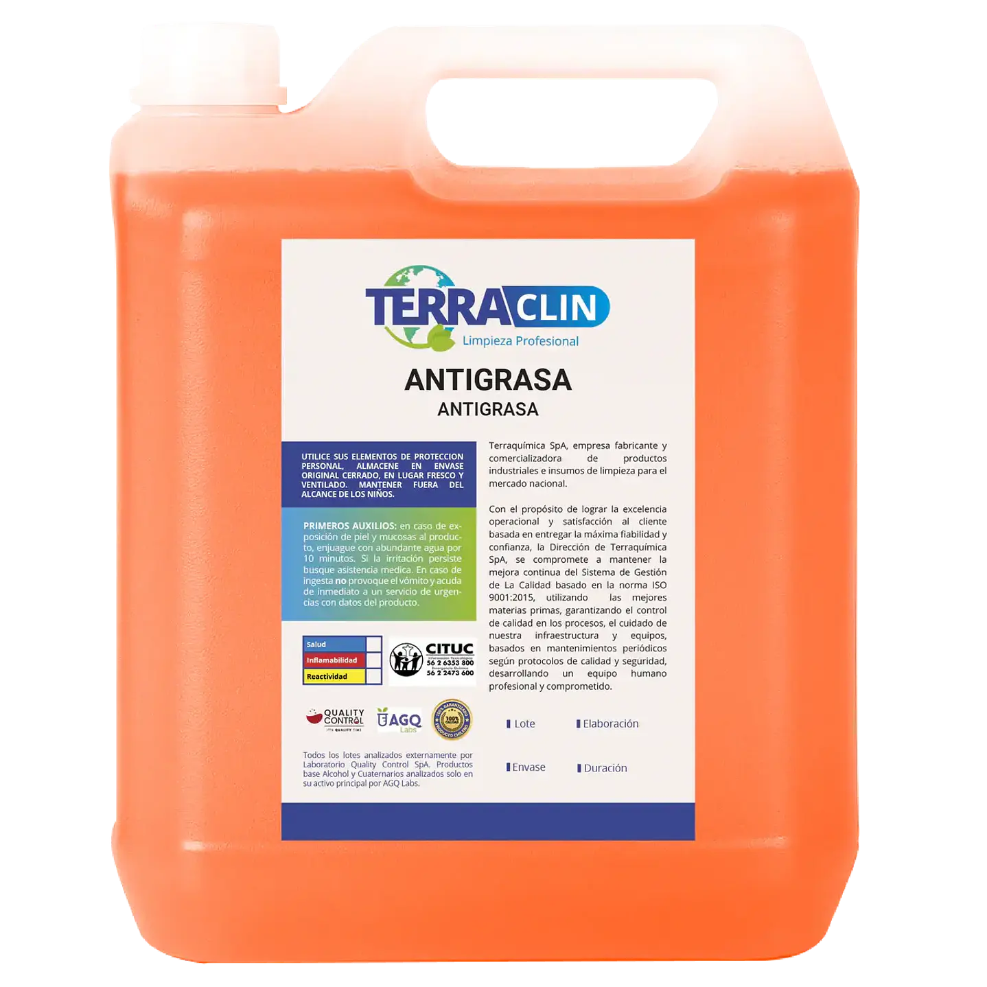 Desengrasante Industrial TERRACLIN Antigrasa – 5 L 1