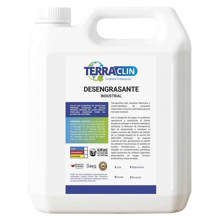 Desengrasante Industrial TERRACLIN – Terraquímica – 5 L 1