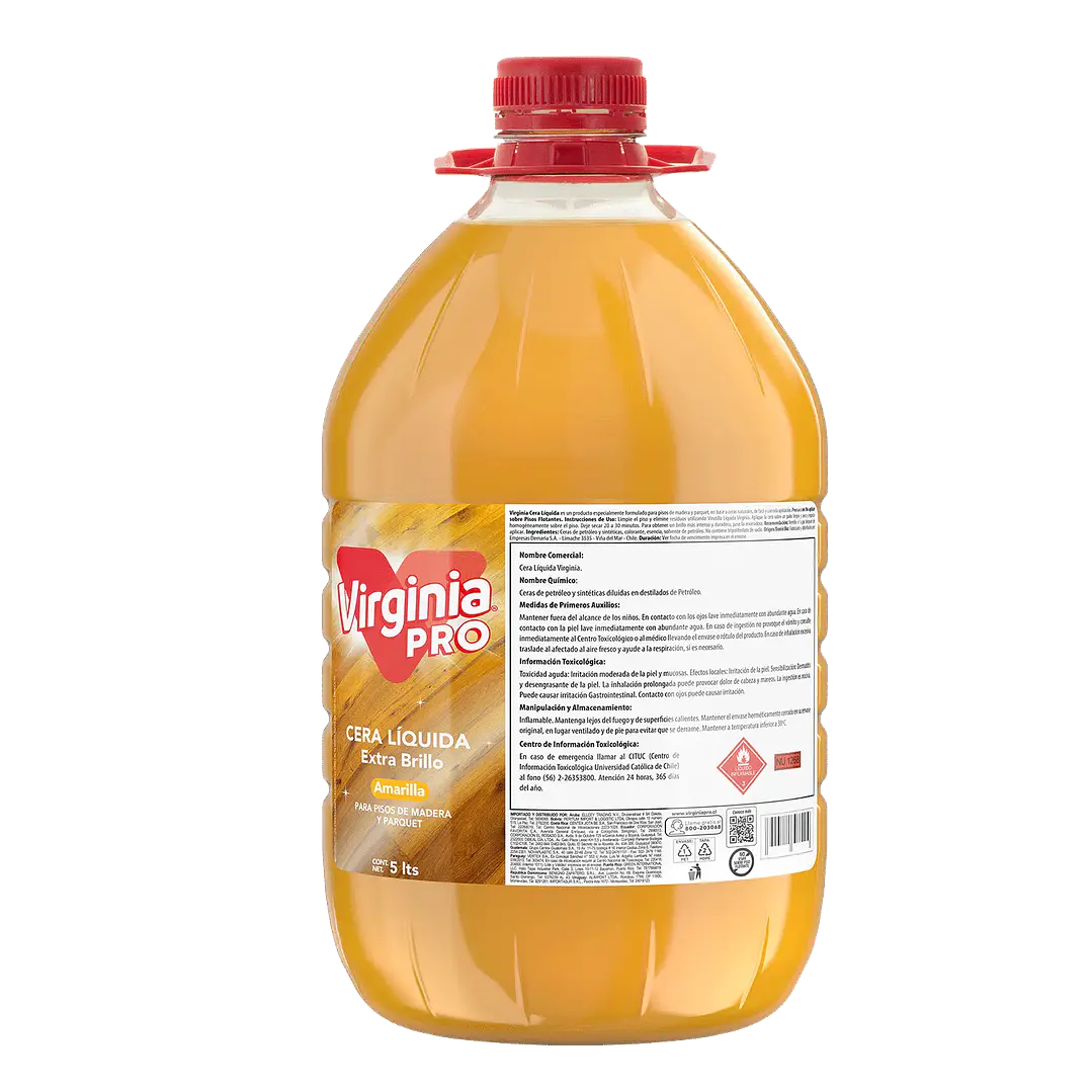 Cera líquida para pisos de madera y parquet Virginia Pro 5 L 1