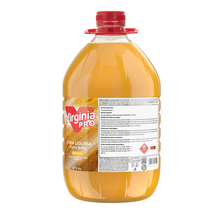 Cera líquida para pisos de madera y parquet Virginia Pro 5 L 1
