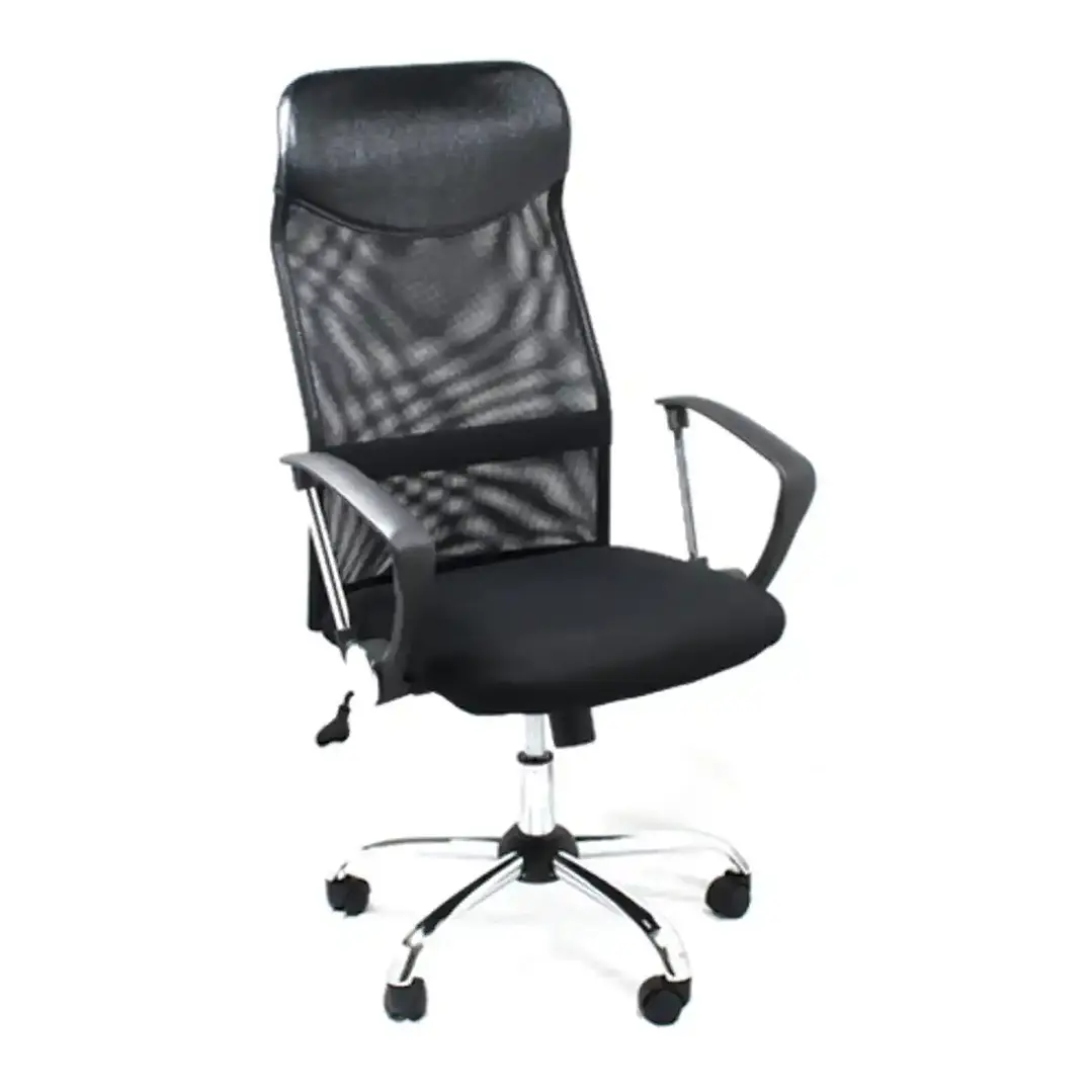 Silla de Escritorio Ejecutiva Turín Negra con Reposabrazos 1