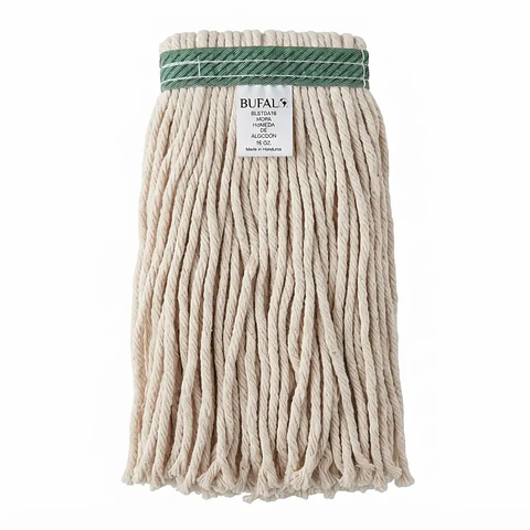 Mopa húmeda de algodón blanca 16 oz para uso industrial