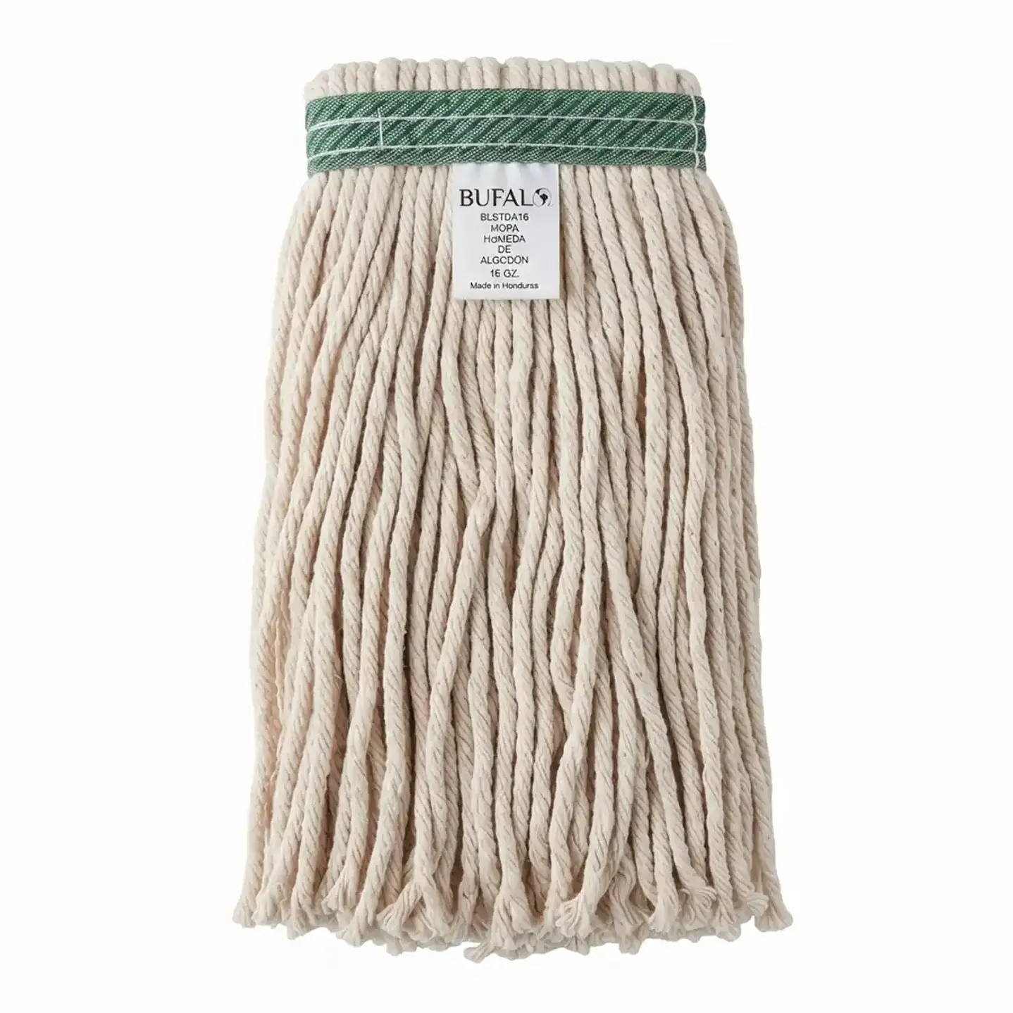 Mopa húmeda de algodón blanca 16 oz para uso industrial 1