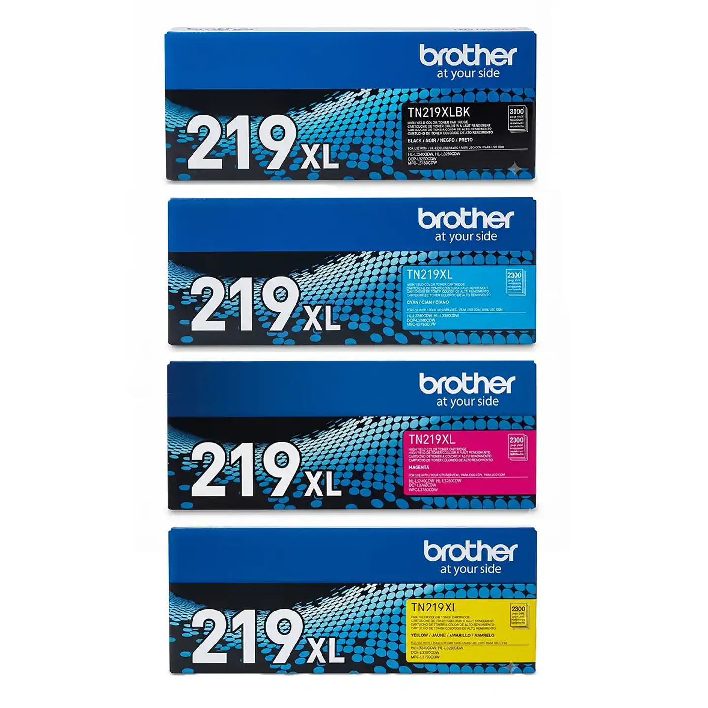 Pack 4 Tóners Originales Brother TN-219XL BK/C/M/Y 1