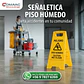 Señalética Piso Húmedo Amarilla - Miniatura 2