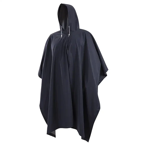 Capa de Agua Impermeable Blackbull PVC Gris con Gorro Ajustable