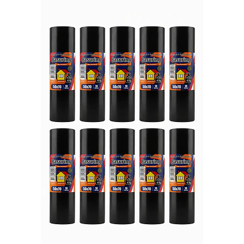 Pack Bolsas de Basura 50x70 cm 100 Unidades | Resistencia 10 kg Basuring