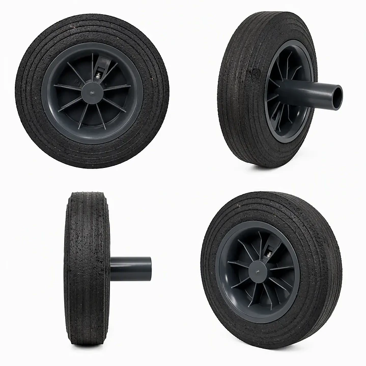 Rueda Maciza 200 mm para Contenedor de Basura SULO y Otras Marcas Compatibles 3