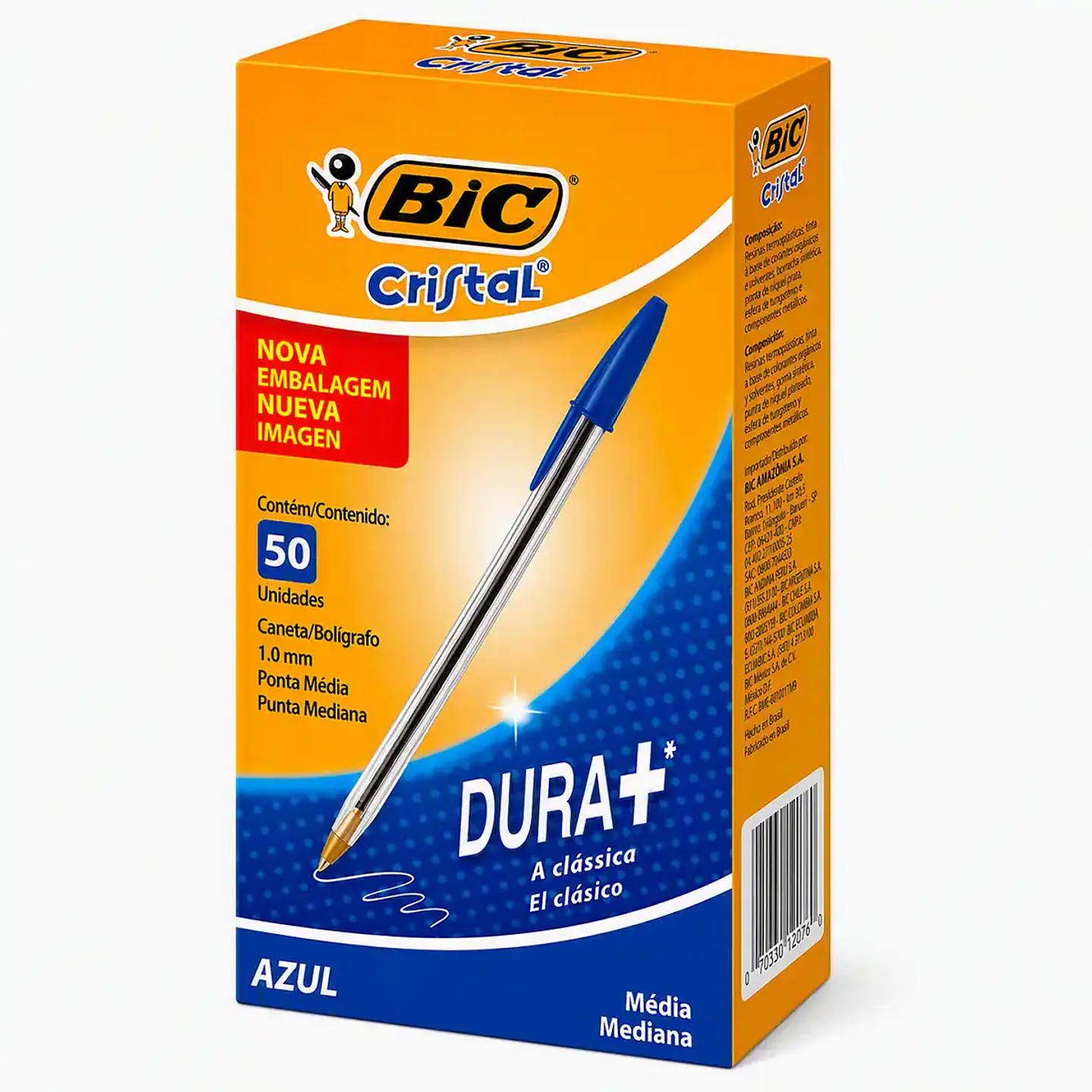 Lápiz Pasta Bic Cristal Azul Caja de 50 unidades 1