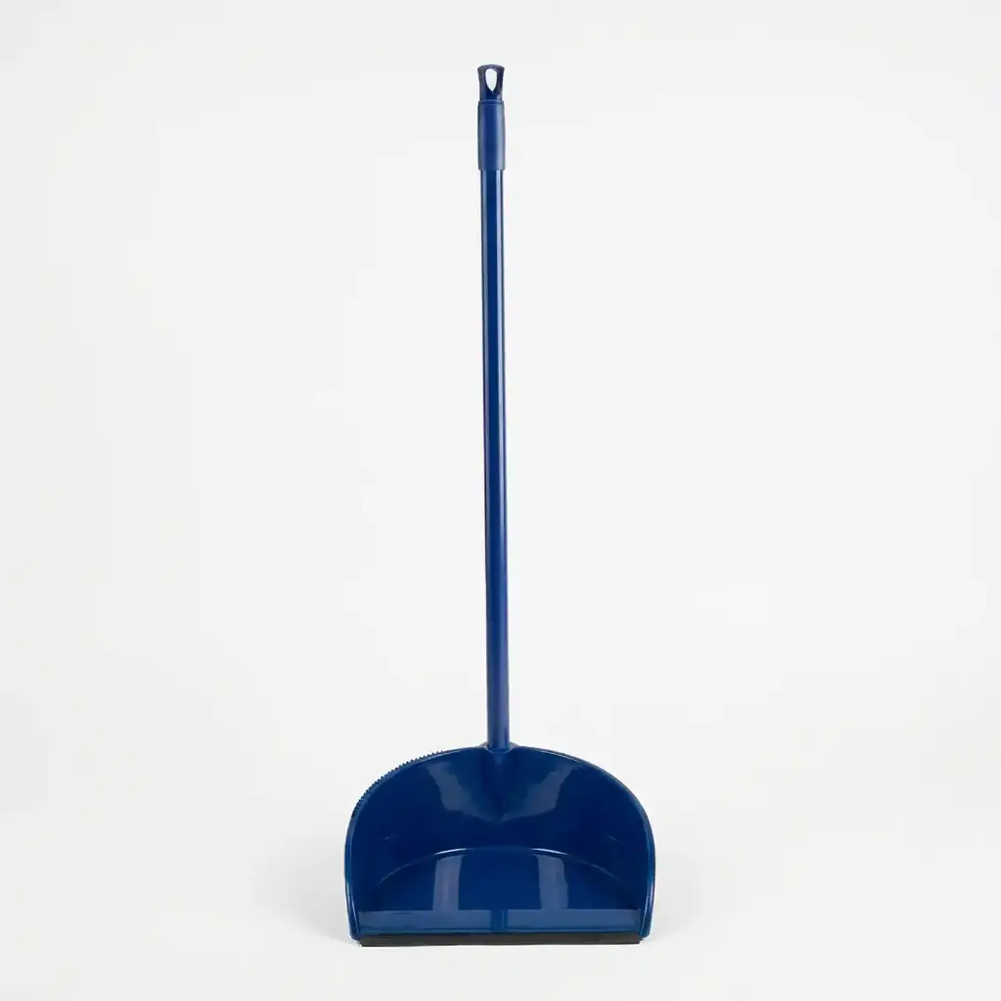 Virutex Pro - Pala Recogedora de Plástico con Mango de Metal y Banda de Goma - Azul 1