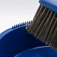 Virutex Pro - Pala Recogedora de Plástico con Mango de Metal y Banda de Goma - Azul - Miniatura 3