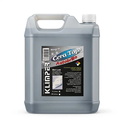 Cera plástica negra TOP Klimper bidón 5 L uso profesional