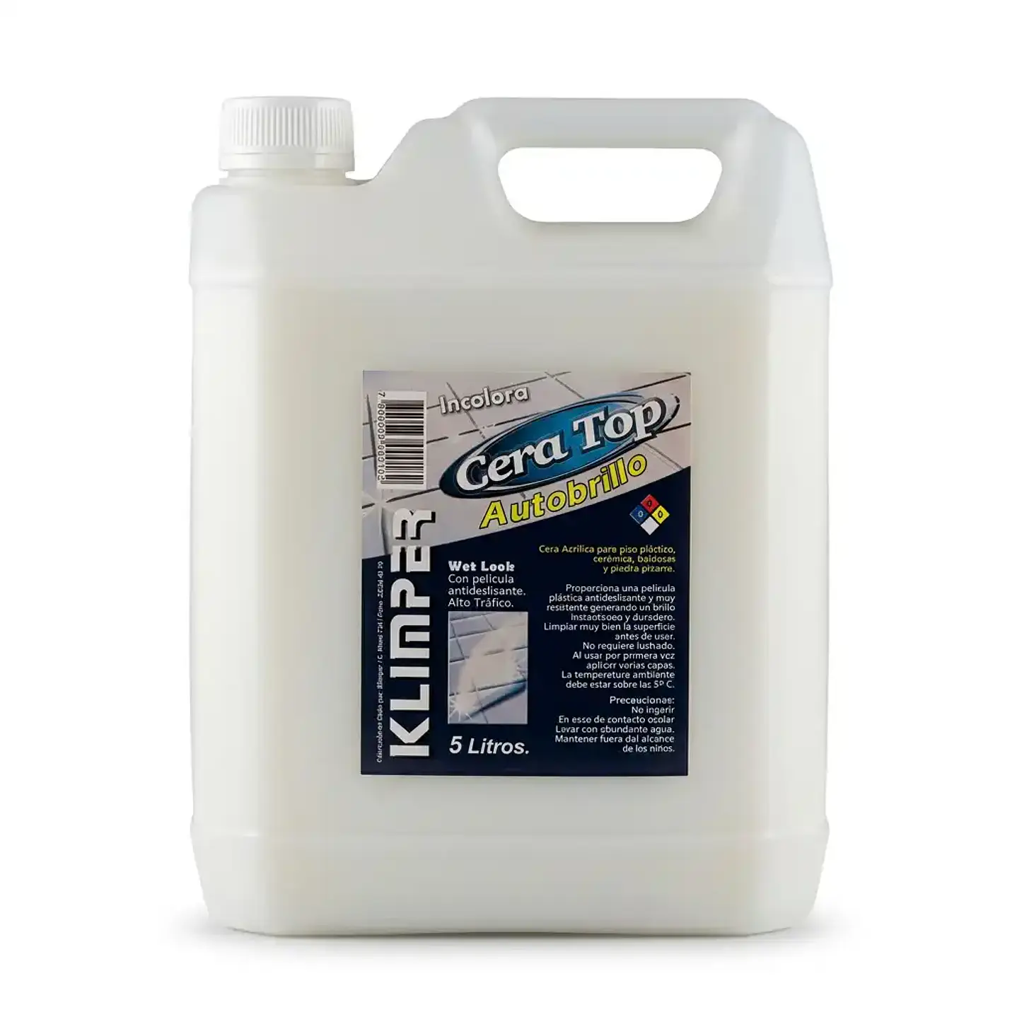 Cera autobrillo incolora TOP Klimper bidón 5 L para uso profesional 1