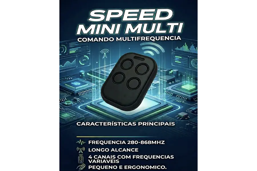Comando portão garagem " universal  " Speed Control Mini Multi