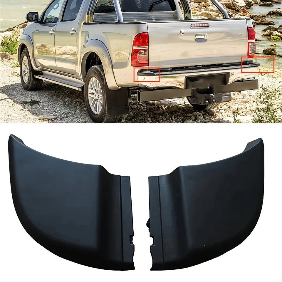 PLASTICOS LATERALES PARACHOQUE TRASERO Izq/Derecho Par(2010-16 HILUX) 1