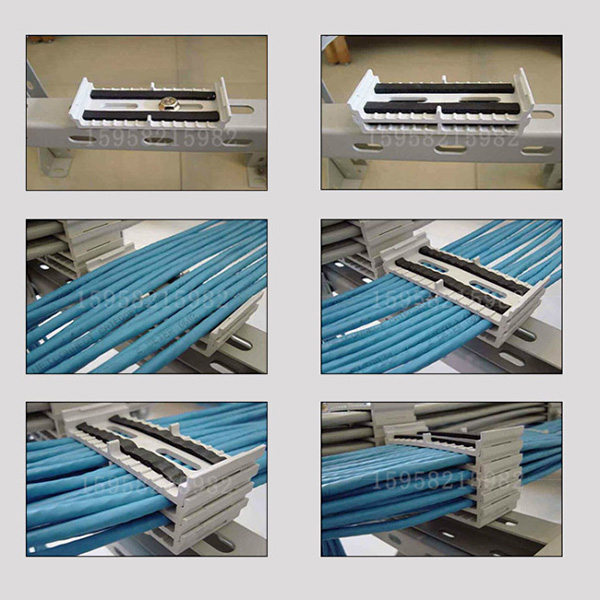 Fijador de Cables 8mm x 12 Gris 7