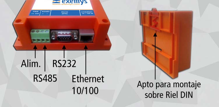 Conversor Serial a Ethernet SSE232-LE 1 RJ45 2