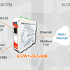 Conversor Modbus Serie a Modbus TCP EGW1-IA3-MB 1 RJ45