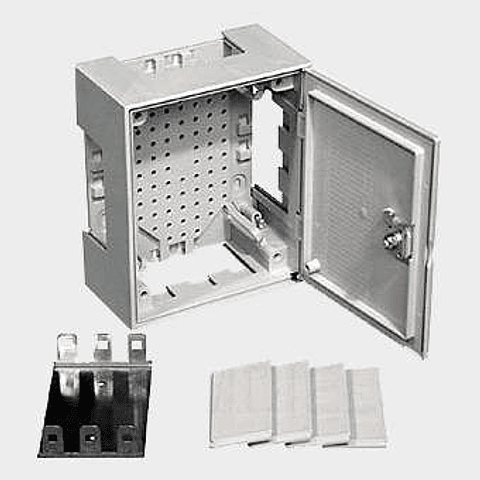 Caja Interior Tipo Box I con Soporte para 3 Regletas Krone