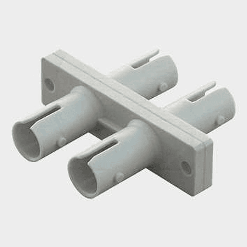Adaptador Dúplex ST, Multimodo, Tipo Flange