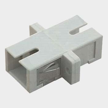 Adaptador SC, Multimodo, Tipo Flange, Color Beige 1