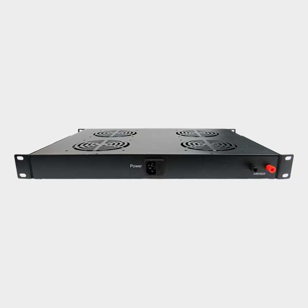 Kit de 4 Ventiladores con Termostato 1U para Gabinete 3
