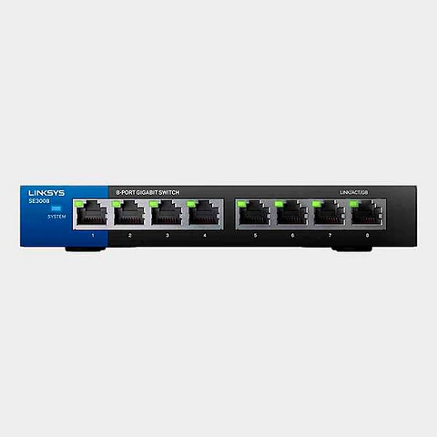 Switch Linksys 8 Puertos SE3008 Gigabit