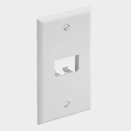 Placa Mural Panduit Mini-Com 2 Puertos, Color Blanco 1