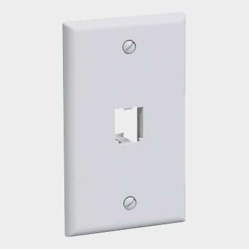 Placa Mural Panduit Mini-Com 1 Puerto, Color Blanco 1