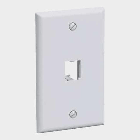 Placa Mural Panduit Mini-Com 1 Puerto, Color Blanco