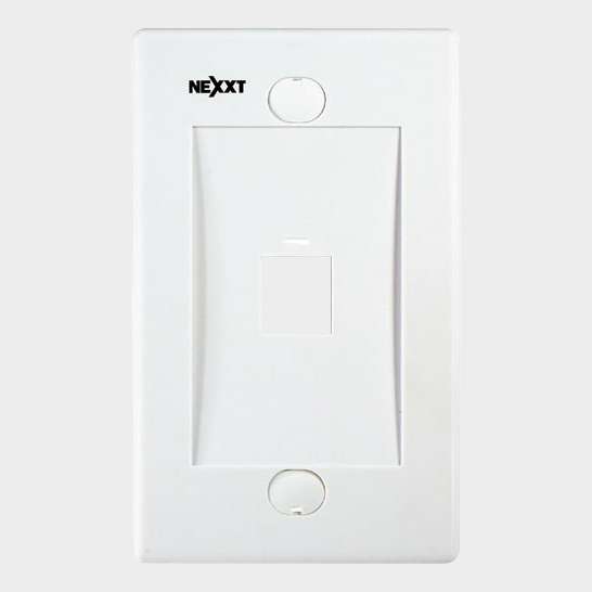 Placa Mural NEXXT 1 Puerto, Color Blanco 1