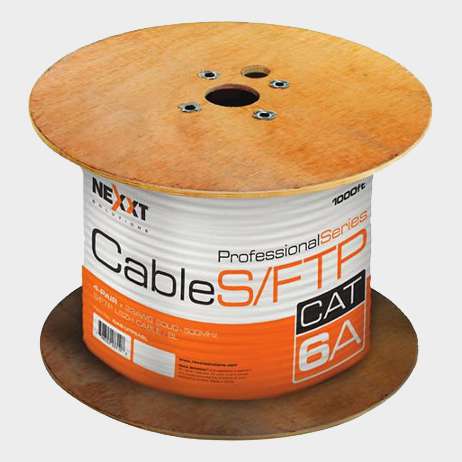 Cable SFTP Cat 6A NEXXT 305m 4 Pares LSZH Blindado Azul 1