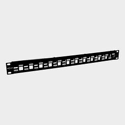 Patch Panel 24 Puertos Modular CAT 6A Blindado NEXXT