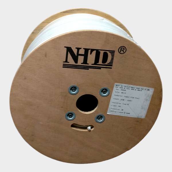 Cable Coaxial RG6 TriShield 60% Malla Blindado Blanco 305m 2