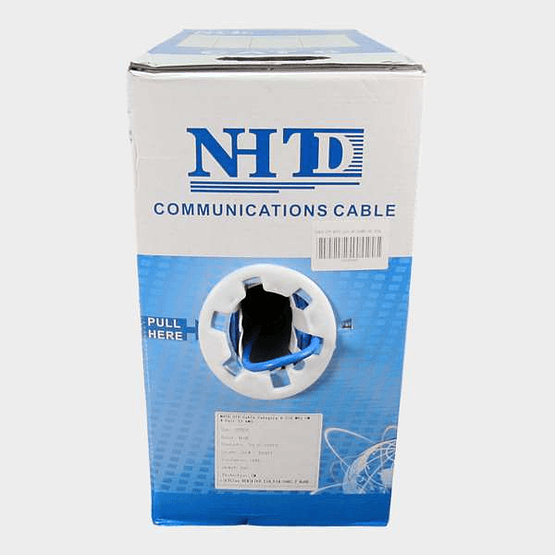 Cable UTP Cat 6 NHTD 305m 4 Pares 23AWG Azul